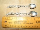 Vintage Set Of 12 Silver Salt Cellar Demitasse Spoons 4 In  Long Marked Italy