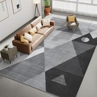 Washable Modern Area Rug - Geometric Style 5x7 Rugs For Living Room  Bedroom 