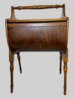 Antique Sewing Box Priscilla Sewing Stand Sewing Cabinet Knitting Box 26x16x13   