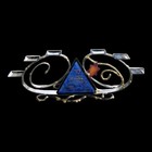 Gary Rosenthal Passover Seder Plate Glass Copper Wave Sculpture Judaica 
