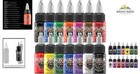 Complete Tattoo Ink Set With 14 Bottles  1 2 Oz Each  Ideal For Professional Use