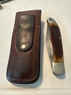 Schrade Usa 125ot Old Timer Linerlock Folding Knife Carbon   Sheath