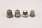 Lot  4 Antique Sterling Silver Thimbles Victorian Simon s Bros Enamel Monogram  