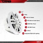 Ds18 Nxl6 6 5  Marine Speakers 2 Way 4 Ohm Atv Utv Boat Golf Cart Rgb Led White