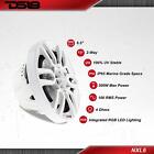 Ds18 Nxl6 6 5  Marine Speakers 2-way 4-ohm Atv Utv Boat Golf Cart Rgb Led  White
