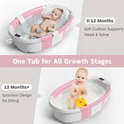 Collapsible Baby Bathtub For Newborn To Toddler 0-36 Months spacious Foldable   