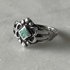 Vintage Child Or Pinky Carolyn Pollack 925 Sterling Silver Turquoise Ring Size 4
