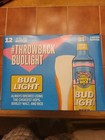 Bud Light 90 s Throw Back Empty Aluminum Bottle 12 Pack