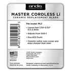 Andis  05050 Master Cordless Replacement Blade Size  22 Tooth Fits Model Mlc New
