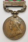 British India General Service Bronze Medal Relief Of Chitral 1895 Clasp Punjab
