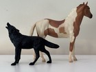 Breyer Wild Mustangs Ceyenne Chestnut Pinto Mare And Diego Black Wolf