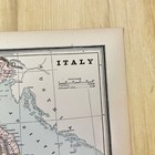 Antique Map Of Italy 1893 Wall Decor European Historical Home Decor Art Library