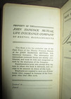 Vtg Hc  John Hancock Life Insurance Rate   Instruction Book For Agents  1922