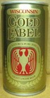 Wisconsin Gold Label Beer Cs Can With Eagle Huber Brewing  Monroe Wisconsin 1985