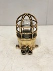 Vintage Marine Bulkhead Light   Solid Brass Wall   Ceiling Fixture   Heavy-duty