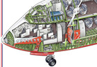 Boeing 747-8 Ll Cutaway Poster 24x36 In