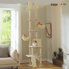 Pawz Road Floor To Ceiling Cat Tree Tower With Dual Scratching Posts 85-112 Inch
