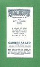 1938 Carreras Film Stars 2nd Series Tobacco Card Betty Furness  26 Nm