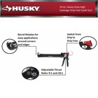 29 Oz  Heavy-duty High Leverage Drip Free Caulk Gun