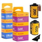 Kodak Ultramax 400 35mm Film 3 Pack   Kodak Gold 200 35mm Film 3 Pack Bundle 