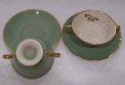 Flintridge Avalon Cream Soup Bowl   Soup Saucer Set 2   4 Total Piece Set    euc
