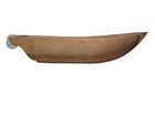 Carved Wooden Boat Model  Decor   richard   14 In Length
