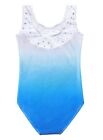 Daxiang Leotard For Girls Gymnastics Dance Wear Shiny Blue  5-6 Yrs 
