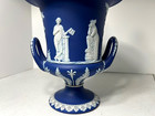 Rare - Late 19th C  Wedgwood Portland Blue Urn  the Great Muses  - Stunning 13 