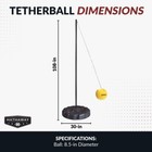 Tetherball Set W  Fillable Base Durable Ball Portable Backyard Game Kids Adults