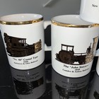 4 Kiln Craft Vintage Railroad Engine Locomotive Train Mugs Staffordshire England