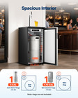 Vevor 92l Single-tap Beer Kegerator - Complete Draft System With Co2 Tank