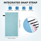 6pcs Microfiber Yoga Mat Towels Quick Dry Absorbent Non Slip Gym Travel 40x77cm