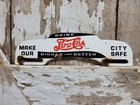 Vintage Pepsi-cola Porcelain Sign Tag Topper Soda Coke Restaurant Beverage Drink