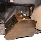 Antique Wooden  Coal Hod scuttle Ash Box Hearth With Brass Scoop