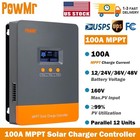 12 24 36 48v 60a 80a 100a Mppt Solar Charge Controller Panel Battery Regulator