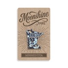 Minnesota State Enamel Lapel Pin     Us State Collectible Lapel Pin