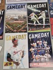 6 7 25 Atlanta Braves Vs San Fran Signed Lineup Card   Gamedays And Topps Cards