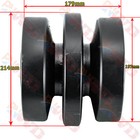 2x Track Bottom Roller For Bobcat T180 T190 T200 T590 T630 T650 T770 T320 T750