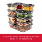 Rubbermaid 10pc Brilliance Glass Food Storage Set   New   - Free Shipping