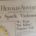 The Herald Advertiser Wv June 16  1963 Newspaper Evers  Rites Spark Violence