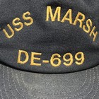 Uss Marsh De-699 Destroyer Escort Ship Command Ball Cap Hat Snapback Vintage 