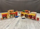 Vintage 1973 Fisher Price Little People Play Family Village Main Street Town