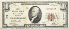 1929  10 Kansas City Missouri Mo National Currency Bank Note Bill Ch   11344