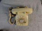 Vintage Rotary Desk Phone Western Electric Bell Telephone Systems Beige Tan