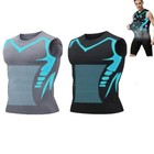 Men Compression Shirt Version Ionic Shaping Sleeveless Vest Sport Tank Top S-2xl