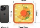 7 5-inch Animal Timer  60-minute  Magnetic  orange 