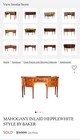 Baker Furniture Historic Charleston Georgian Banded Flame Mahogany Dining Table