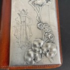 Vintage Notebook Wallet Art Nouveau Italy Century Leather Silver 800 Signed