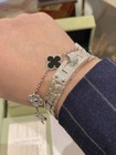 Vca  Vintage Alhambra Bracelet 5 Motifs 18k 750 White Gold