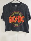 Size Large Ac dc Cropped High Voltage Tour Band T-shirt Rock Metal Rock Roll